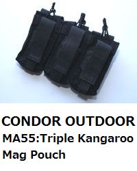 CONDOR OUTDOOR MA55 Triple Kangaroo Mag Pouch